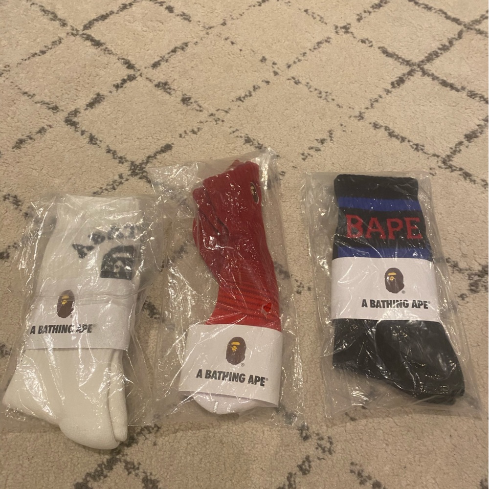 Bape socks DEAL!